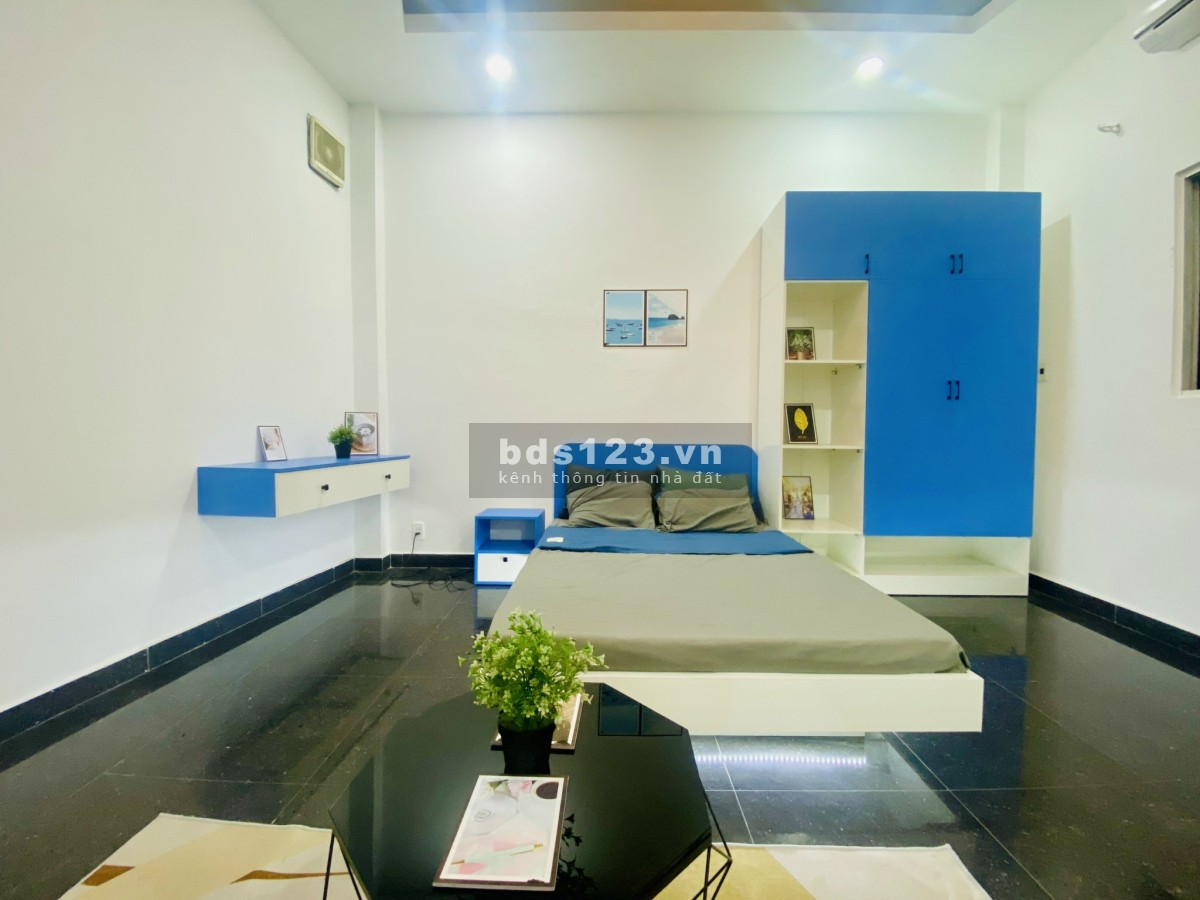 Căn hộ studio rộng rãi thoáng mát, thiết kế dễ thương hiện đại