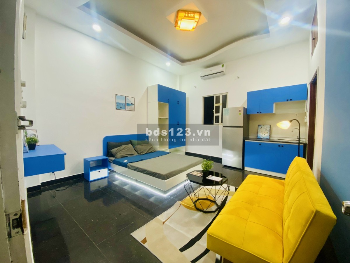 Căn hộ studio rộng rãi thoáng mát, thiết kế dễ thương hiện đại