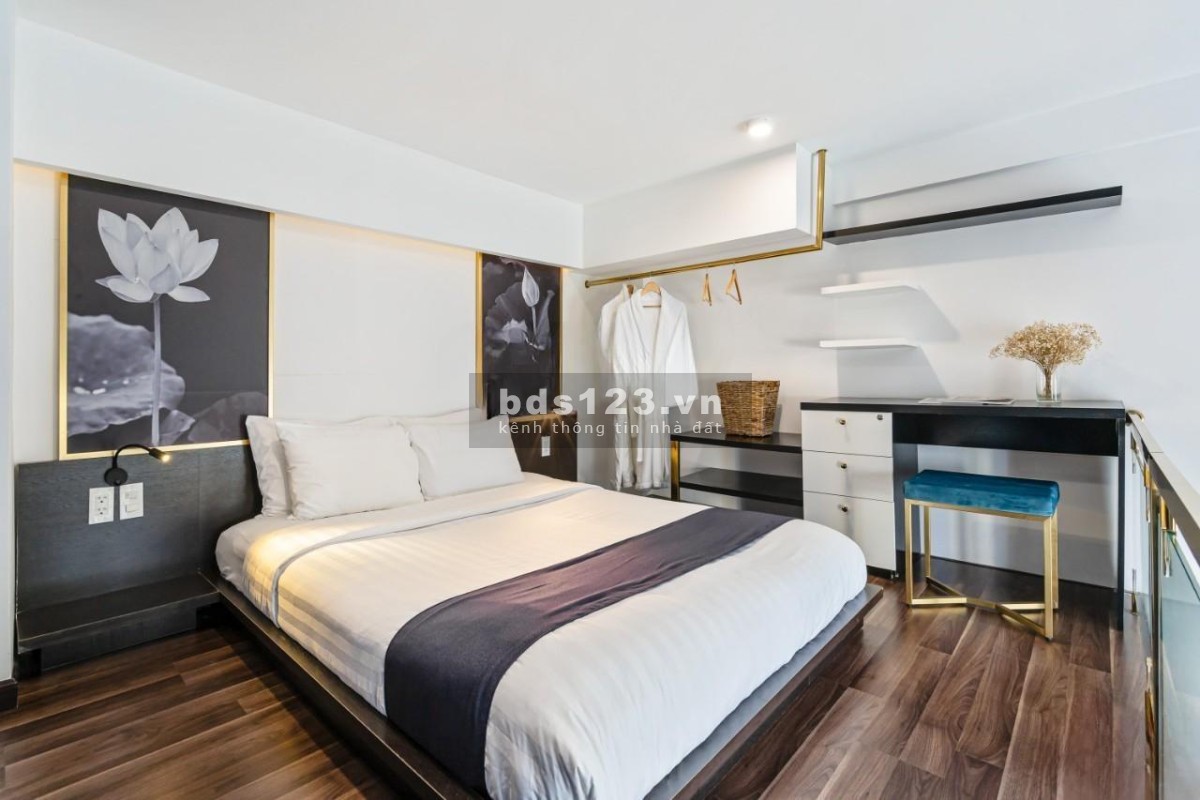 Cho thuê CHDV cao cấp, DT 25m2, free gym, gần ngã tư Hàng Xanh, ban công rộng