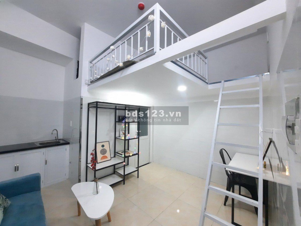 Cho thuê CHDV có gác, DT 30m2, full nội thất, giá thuê 4.7 triệu/tháng