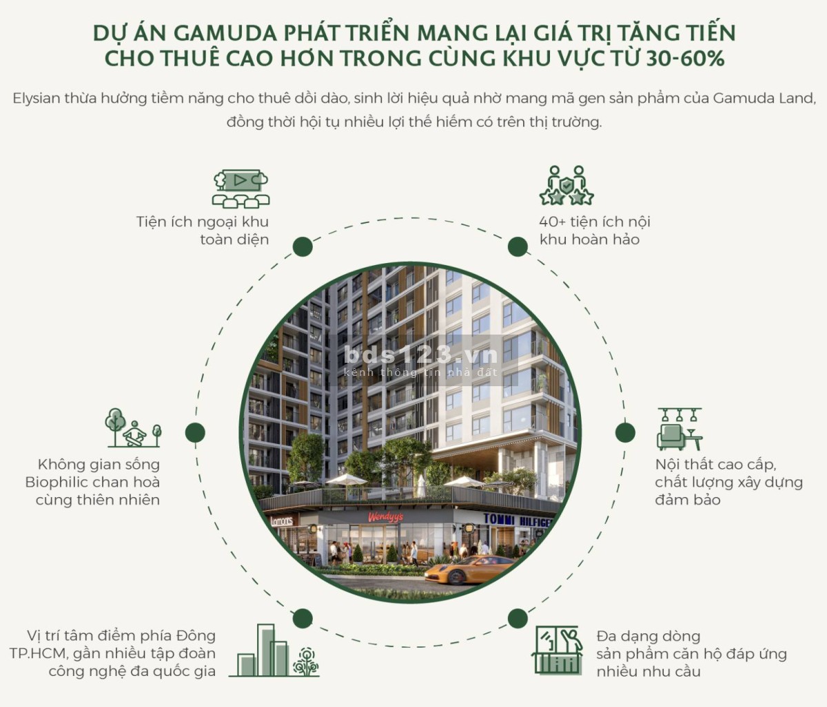 Bán nhanh căn hộ Elysian Quận 9, 2PN, DT 52m2, block C, tầng 2 sân vườn cực hiếm