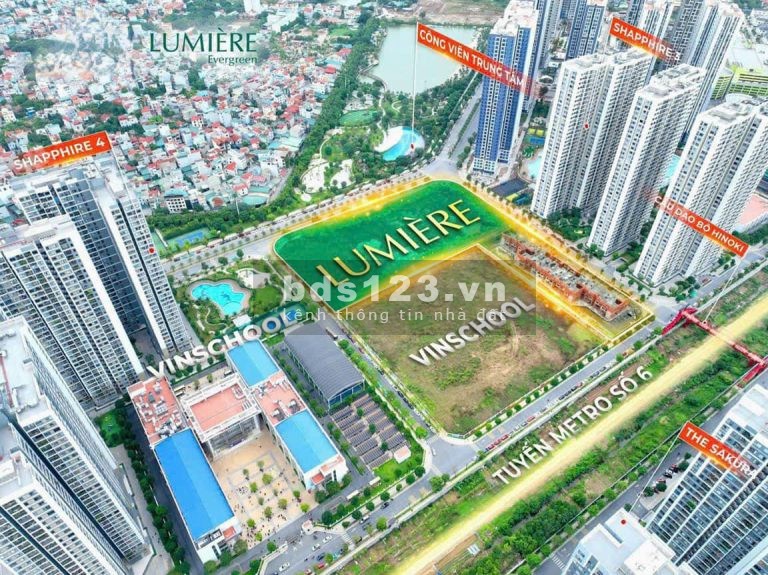 Bán căn hộ Lumiere Evergreen 2PN, ân hạn gốc lãi 3 năm, NH hỗ trợ vay 70% GTCH, giá chỉ 67 triệu/m2
