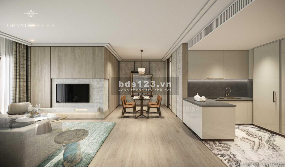Bán căn hộ hạng sang Grand Marina Saigon, DT 55m2, view sông, giá từ 418 triệu/m2