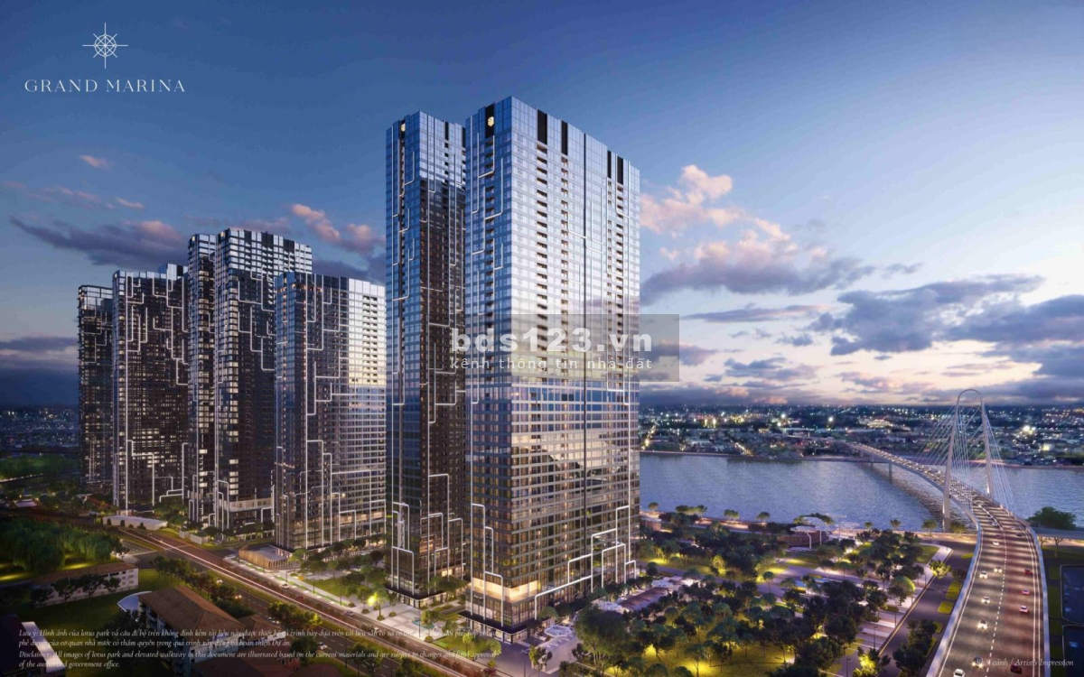 Bán căn hộ hạng sang Grand Marina Saigon, DT 55m2, view sông, giá từ 418 triệu/m2