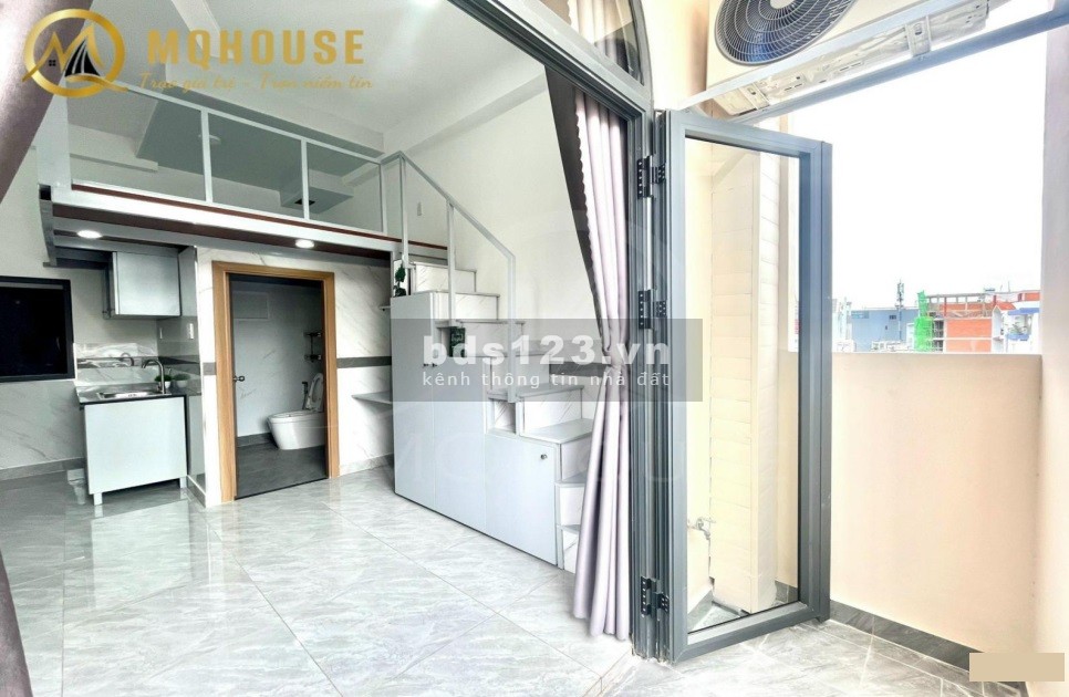 Phòng CHDV Nguyễn Văn Lượng, Gò Vấp đầy đủ nội thất, 35m2 rộng rãi, có gác, ban công thoáng