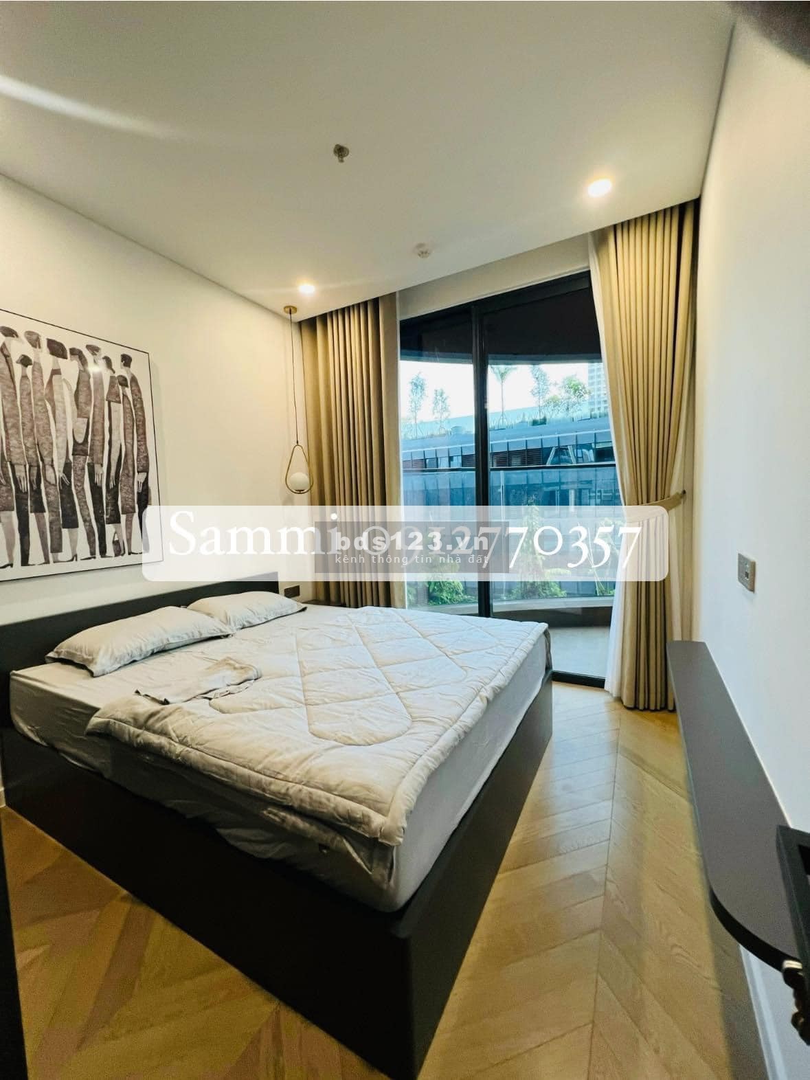 Bán nhanh căn hộ 2PN, DT 76m2, 11m2 sân vườn, sổ đỏ chính chủ tại Lumiere Riverside