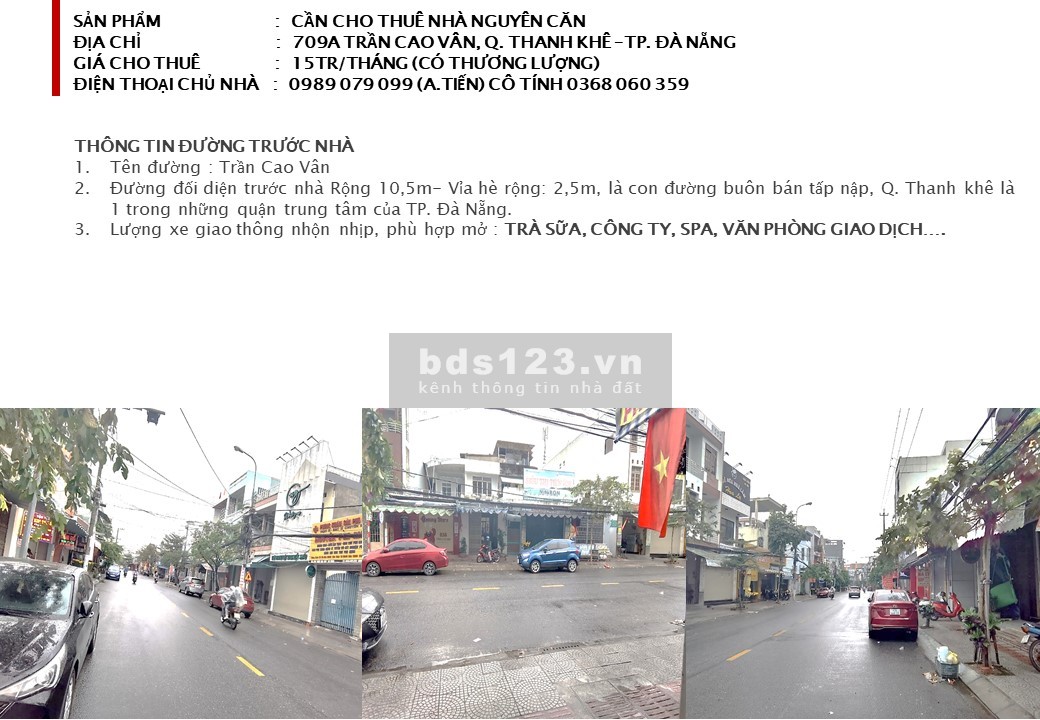 Chính chủ cần cho thuê nhà 3 tầng nguyên căn 135m2 (5x27)