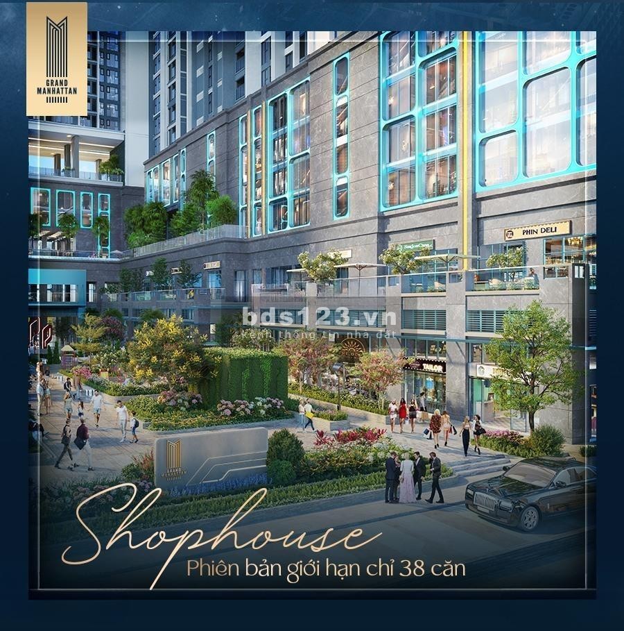 Bán căn hộ The Grand Manhattan với 5 suất cuối, chiết khấu 50%, tặng chỗ ô tô, LH 0973610214
