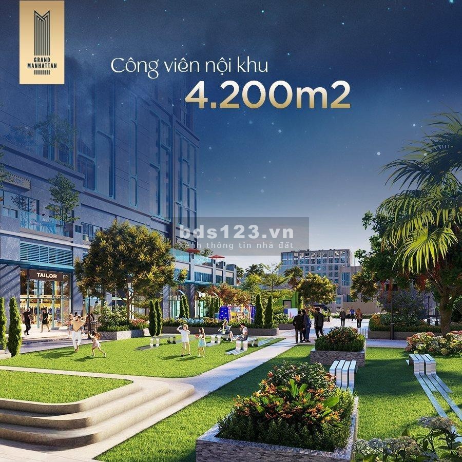 Bán căn hộ The Grand Manhattan với 5 suất cuối, chiết khấu 50%, tặng chỗ ô tô, LH 0973610214