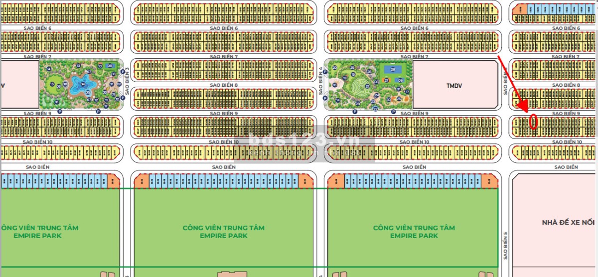Bán Shophouse khu SB9 gần chung cư Vinhomes OCP2- The Empire giá 7,5 tỷ