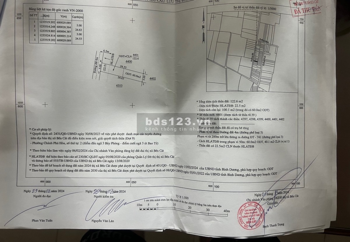 bán đất chánh phú hoà, bến cát giá chỉ 770tr bao sổ dt5*24 tc60 lh 0384329615