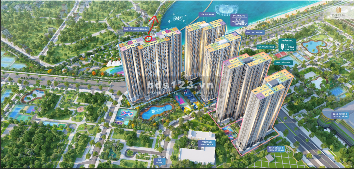 Cần bán căn 1PN+ 47m2 Impria Smart City, tháng 6/2024 nhận nhà. có ra lộc