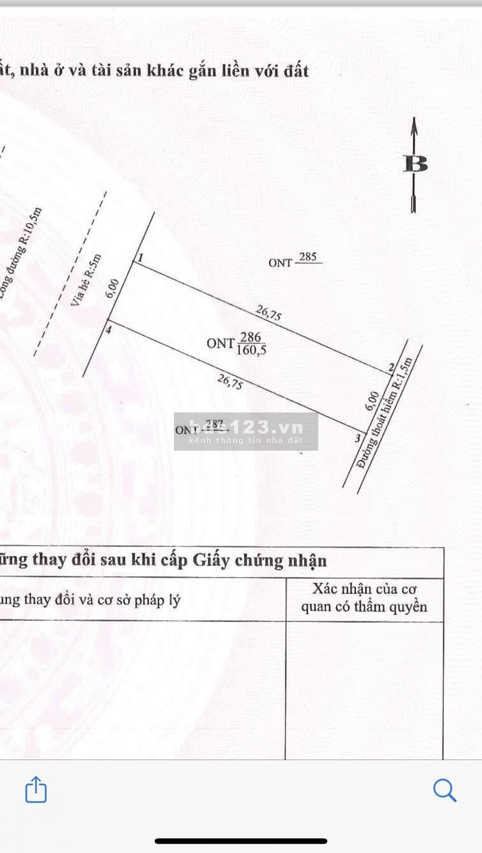 Đất sẳn sổ, đường 20m, trục thông Vịnh