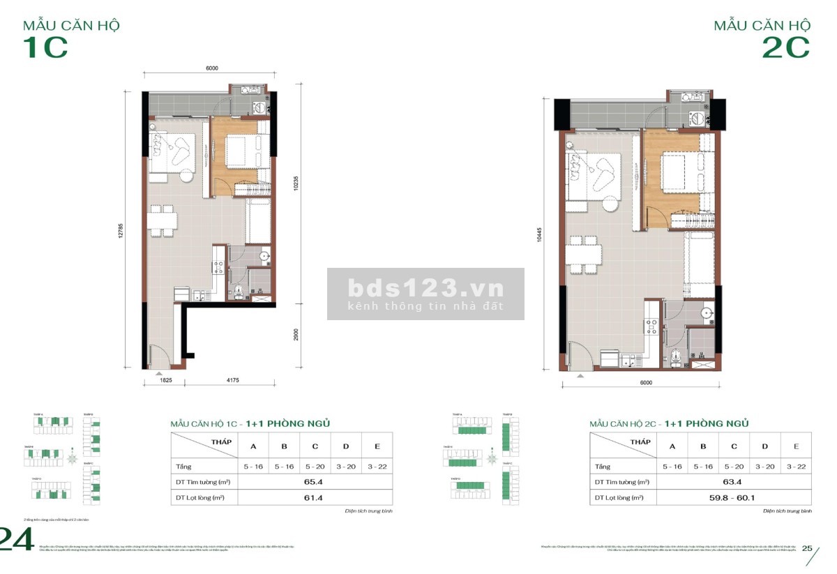 Bán căn hộ MT Eastmark City 63m2 tầng cao, hoàn thiện NT chênh 170 triệu