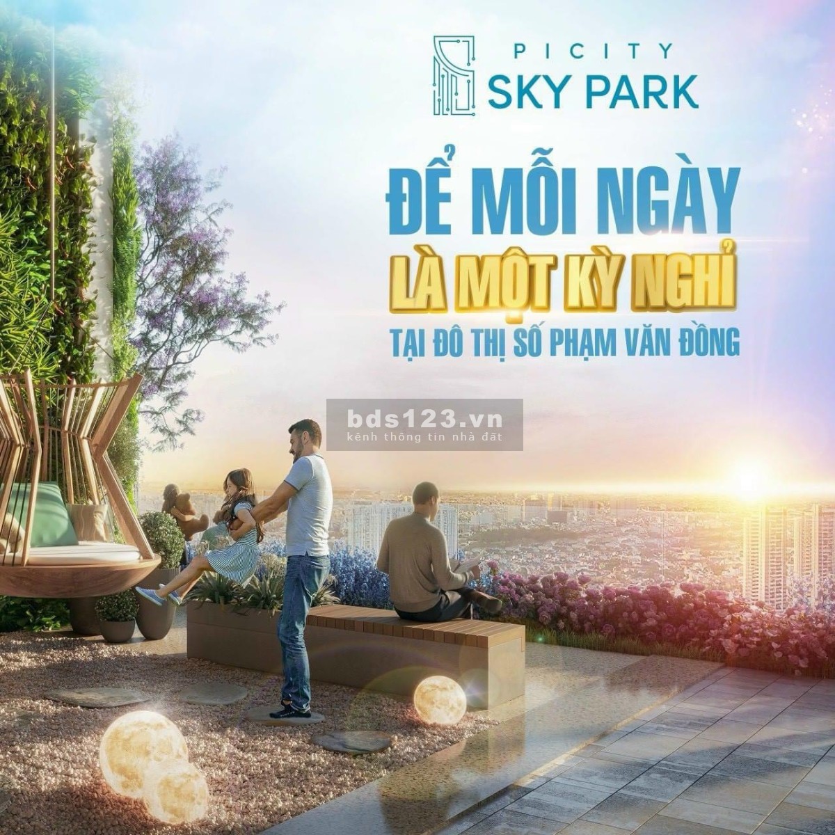 Picity Sky Park bạn sẽ được chill giữa tầng mây.