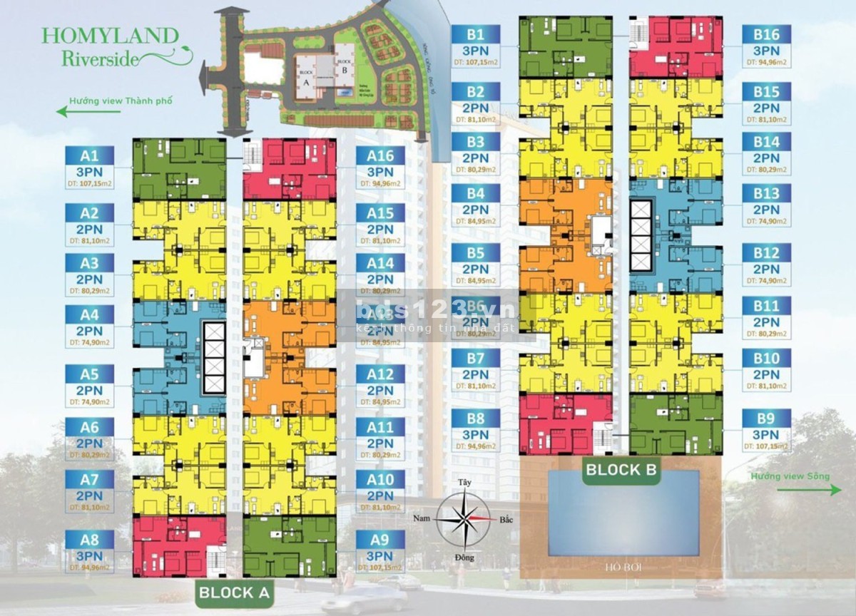 Siêu hot, bán căn hộ HOMYLAND RIVERSIDE, chỉ còn 30 căn cuối cùng, 40tr/M2, mới 100%