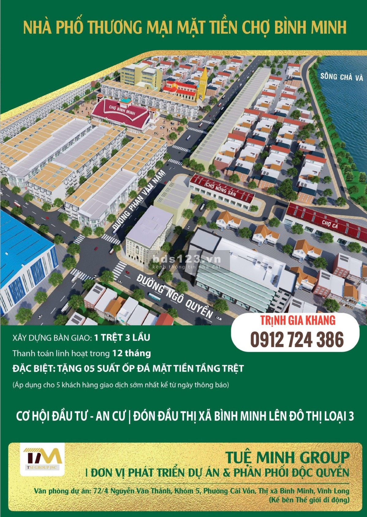 Dự Án Nhà Phố Thương Mại Bình Minh 206m2