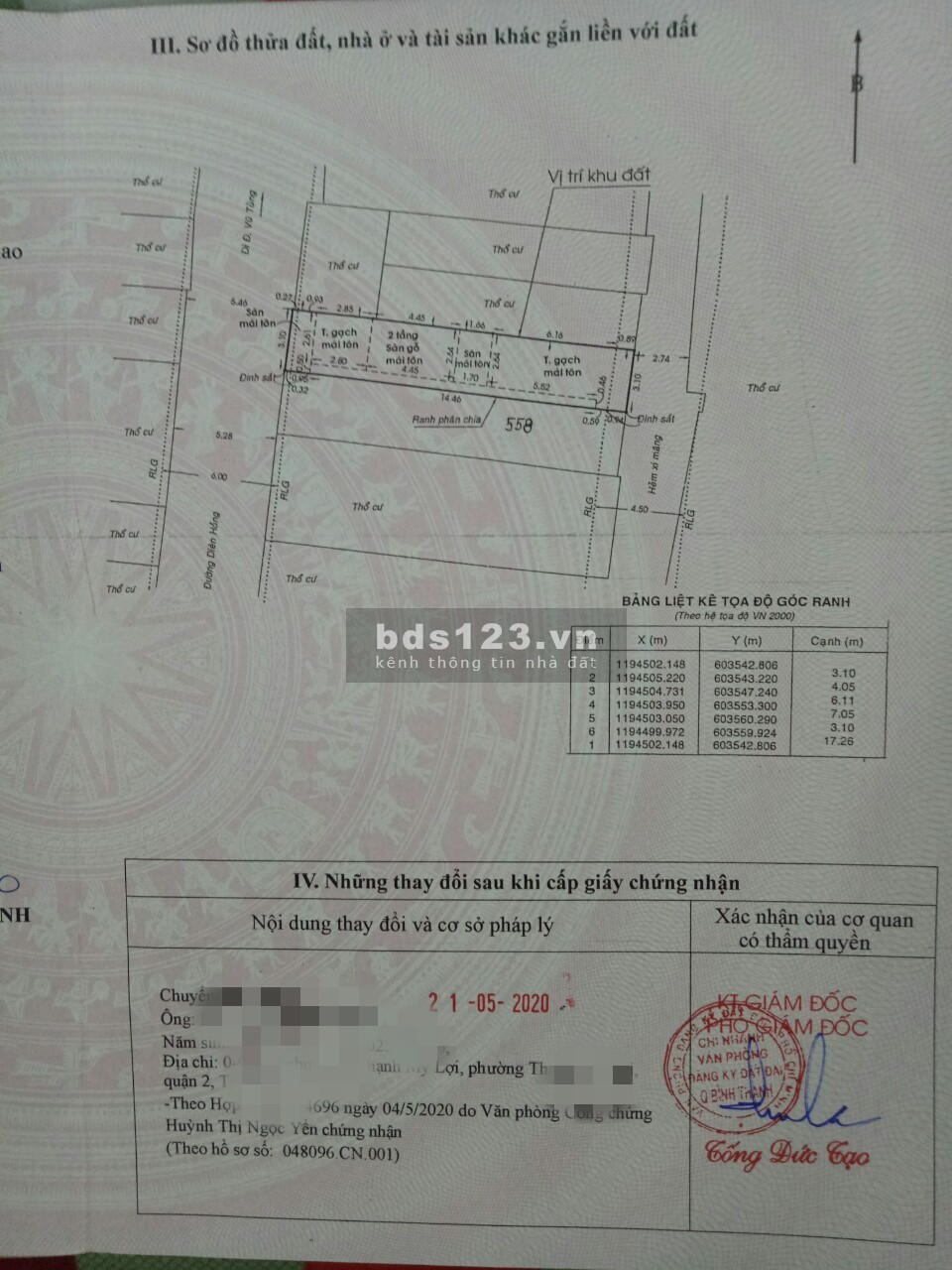 Bán đất thổ cư chợ Bà Chiểu, giáp Q1, Thảo Cầm Viên, ĐH Hàng Hải, ĐHQT Hồng Bàng, chùa Ngọc Hoàng.