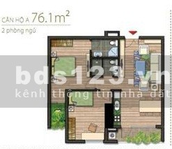 Chính chủ bán căn hộ chung cư 2Ngủ 2Vs 76m2 tại Nam Đô complex, 609 đường Trương Định