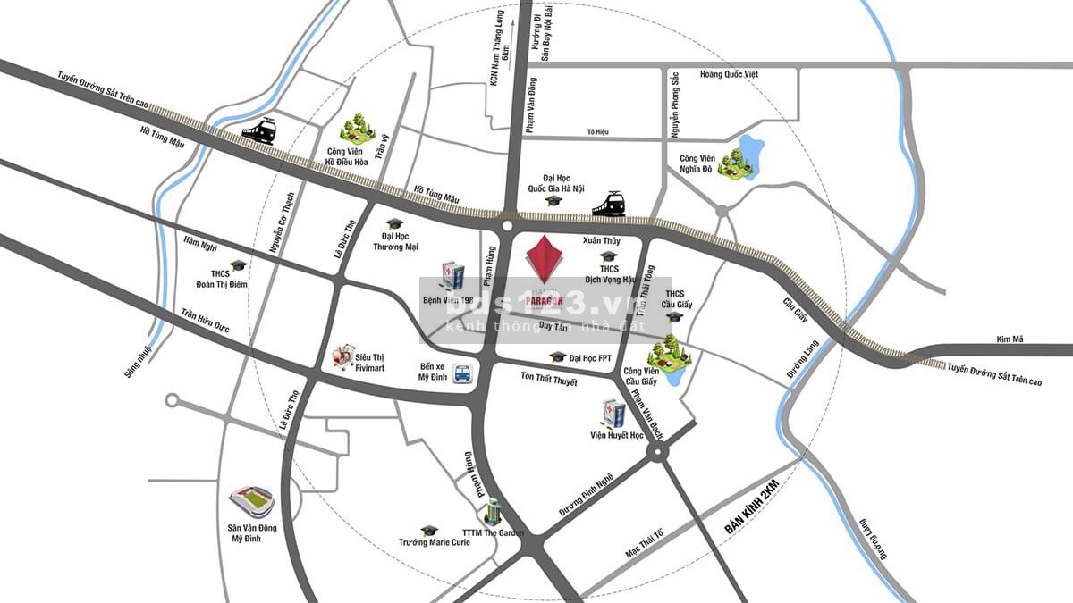 Bán căn hộ chung cư Paragon Tower, Đường Duy Tân, Quận Cầu Giấy