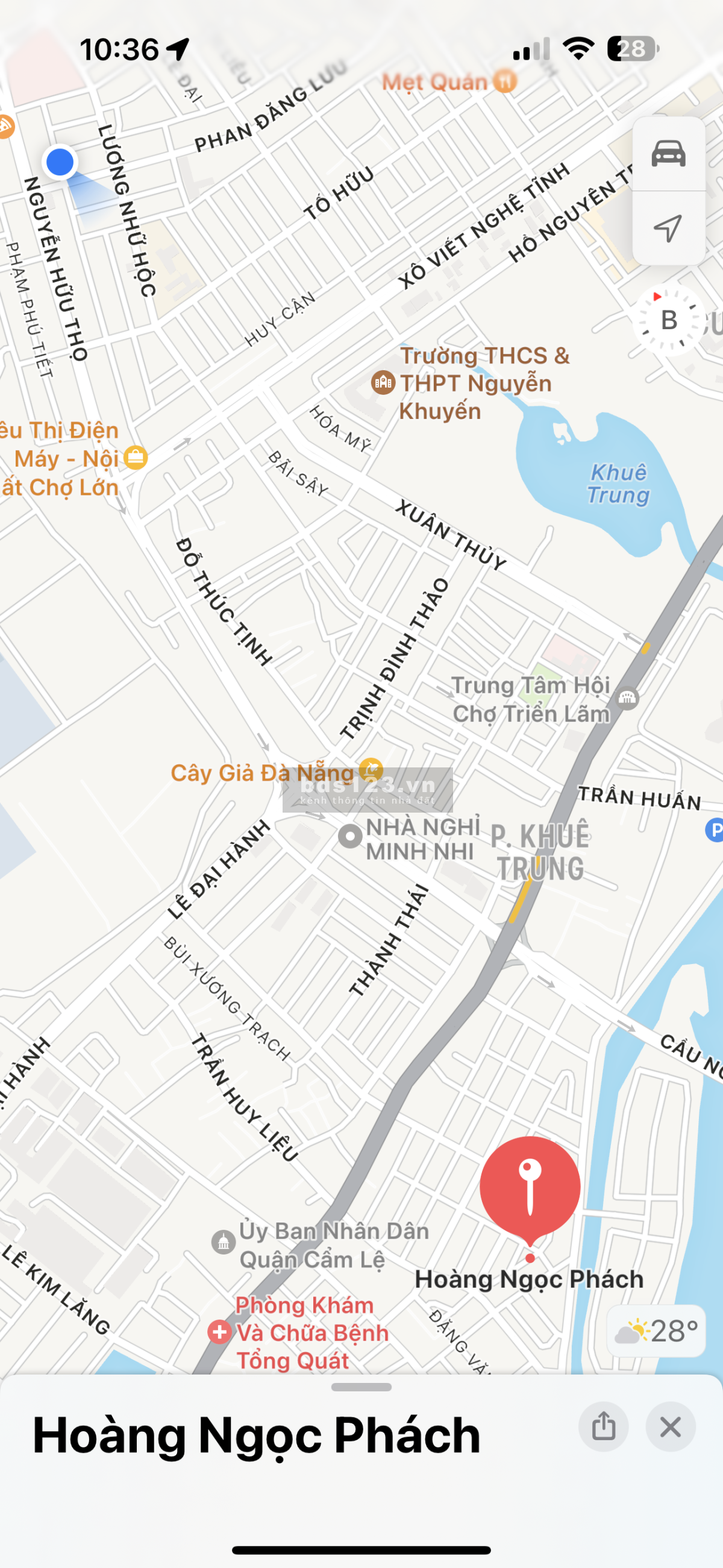 Nhà 3 tầng Hoàng Ngọc Phách, Khuê Trung, Cẩm Lệ