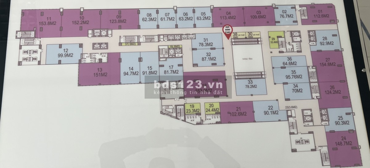 Cho thuê sàn trung tâm thương mại Gemek Tower 4500m2 chia nhỏ 150m2 trở lên