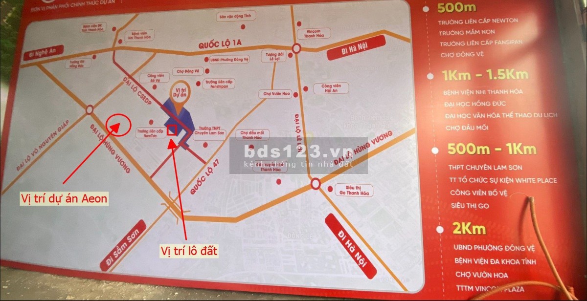 Chính chủ bán căn Shophouse trung tâm thành phố Thanh Hóa (đường đôi, ngay sau siêu thị AEON)
