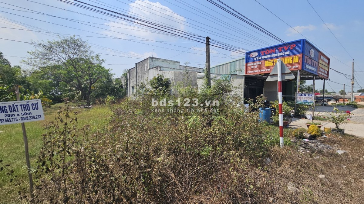 Đất thổ cư Mặt Tiền 20m Tỉnh Lộ 786 Phước Chỉ ngay cạnh trường học