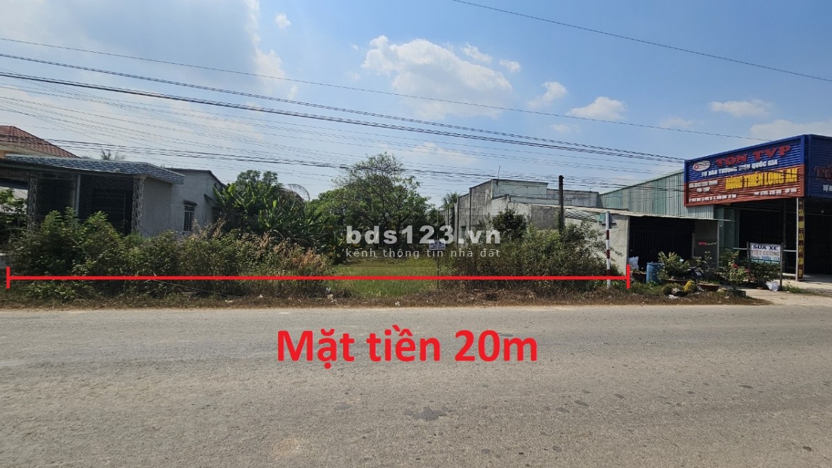 Đất thổ cư Mặt Tiền 20m Tỉnh Lộ 786 Phước Chỉ ngay cạnh trường học