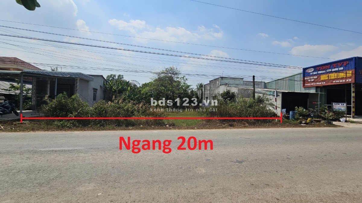 Đất thổ cư Mặt Tiền 20m Tỉnh Lộ 786 Phước Chỉ ngay cạnh trường học