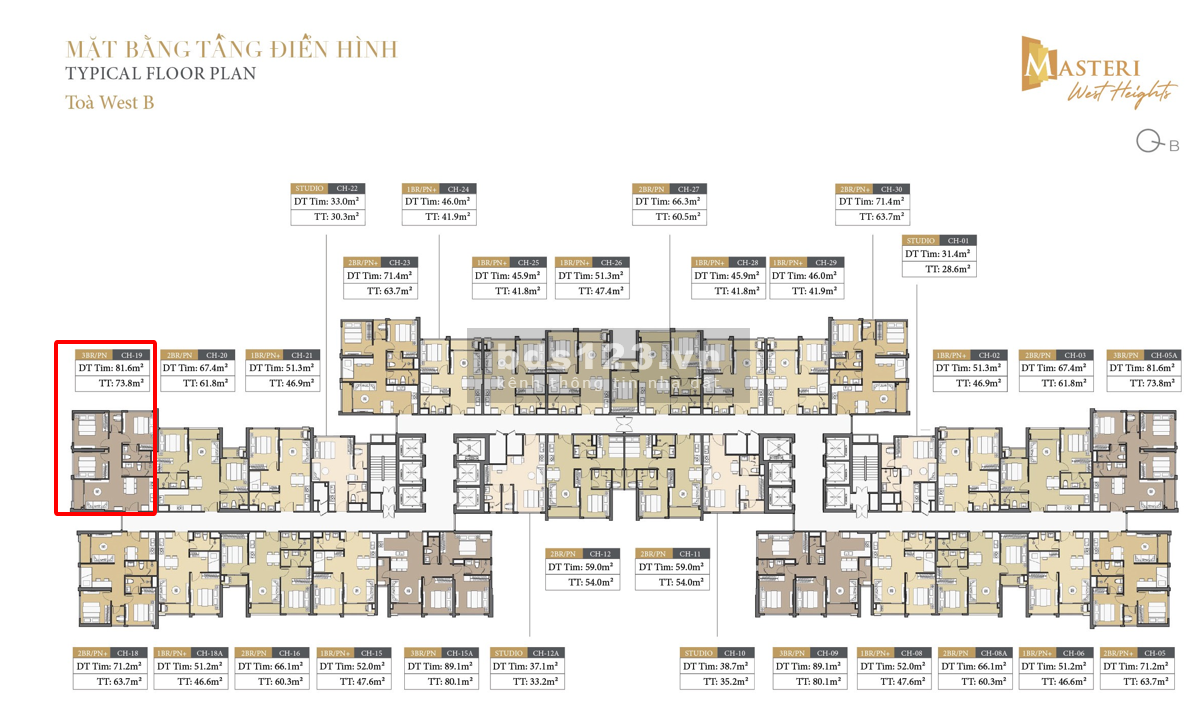 Bán căn 3N góc view nội khu giá tốt nhất thuộc phân khu cao cấp Masteri - giá chỉ 63 tr/m2