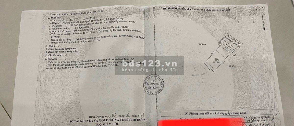Chủ ngộp hạ giá 5 tỷ xuống 4.3 tỷ mt dx041, Phú Mỹ DT 10*23m thổ cư 130m2 đường 6m thông tứ hướng