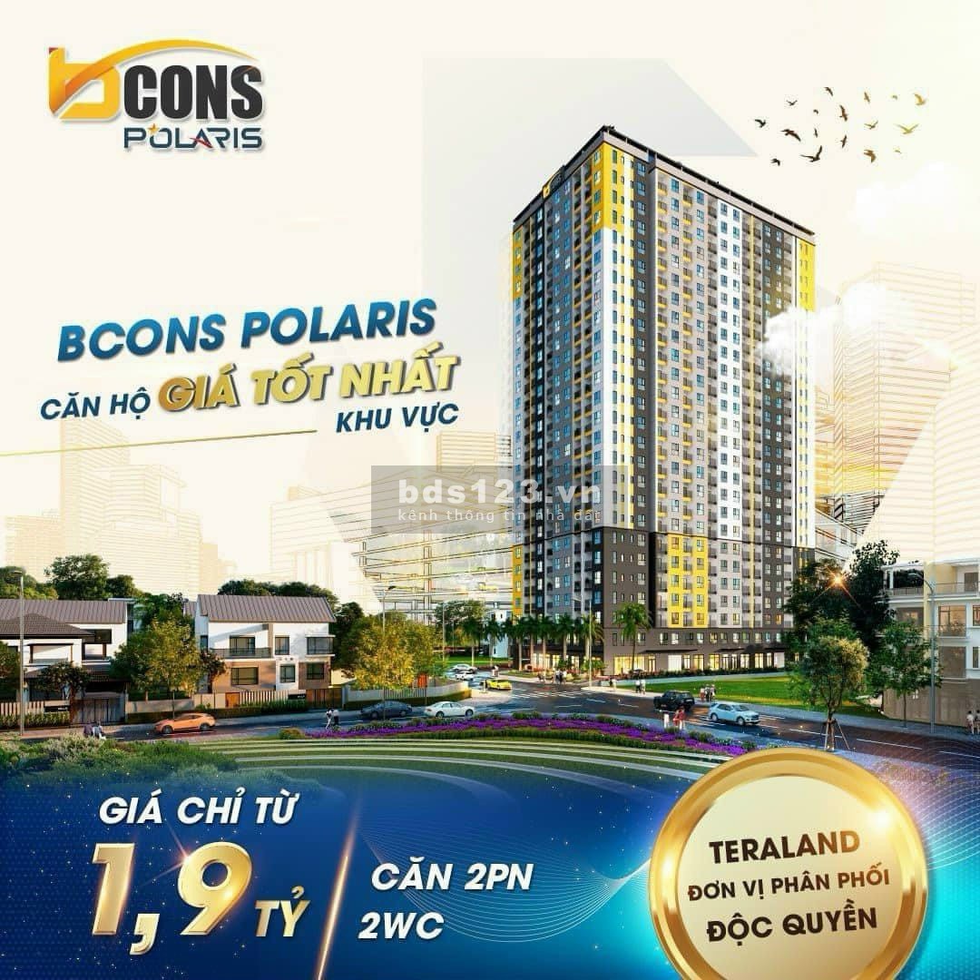 Bán Căn Hộ Bcons Polaris CDT chỉ từ 2ty/căn 2PN 2WC, Cam Kết Thuê Lại 12tr/tháng