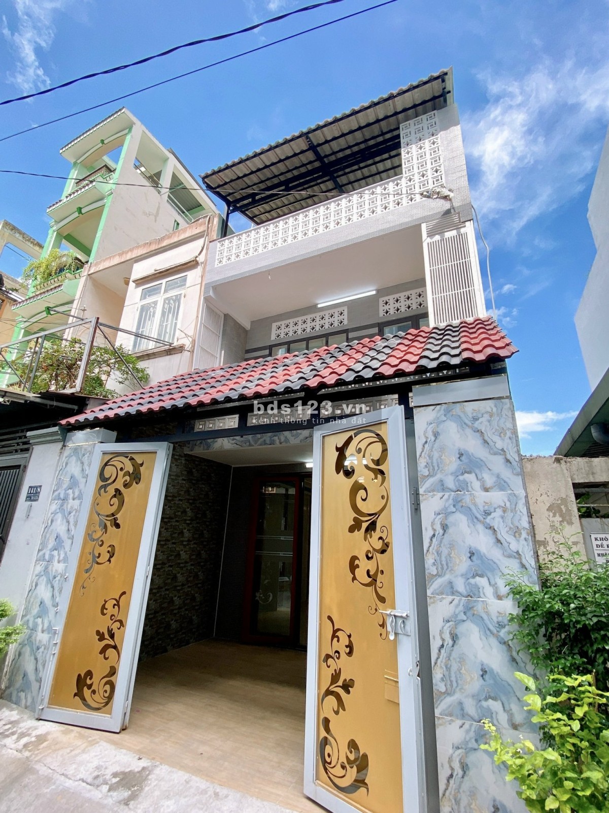 Nhà phố Đường Huỳnh Văn Nghệ, Phường 12, Quận Gò Vấp. Dt: 4.5 x 18m. Sổ công nhận: 74 m2