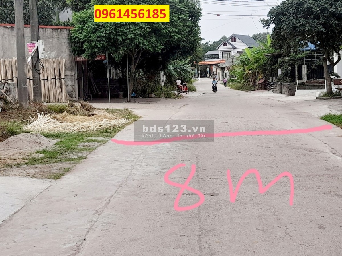 Bán đất trục Thôn Thường Thắng, Hiệp Hoà, Bắc Giang 142m2, Kinh doanh, mặt tiền 6.3m