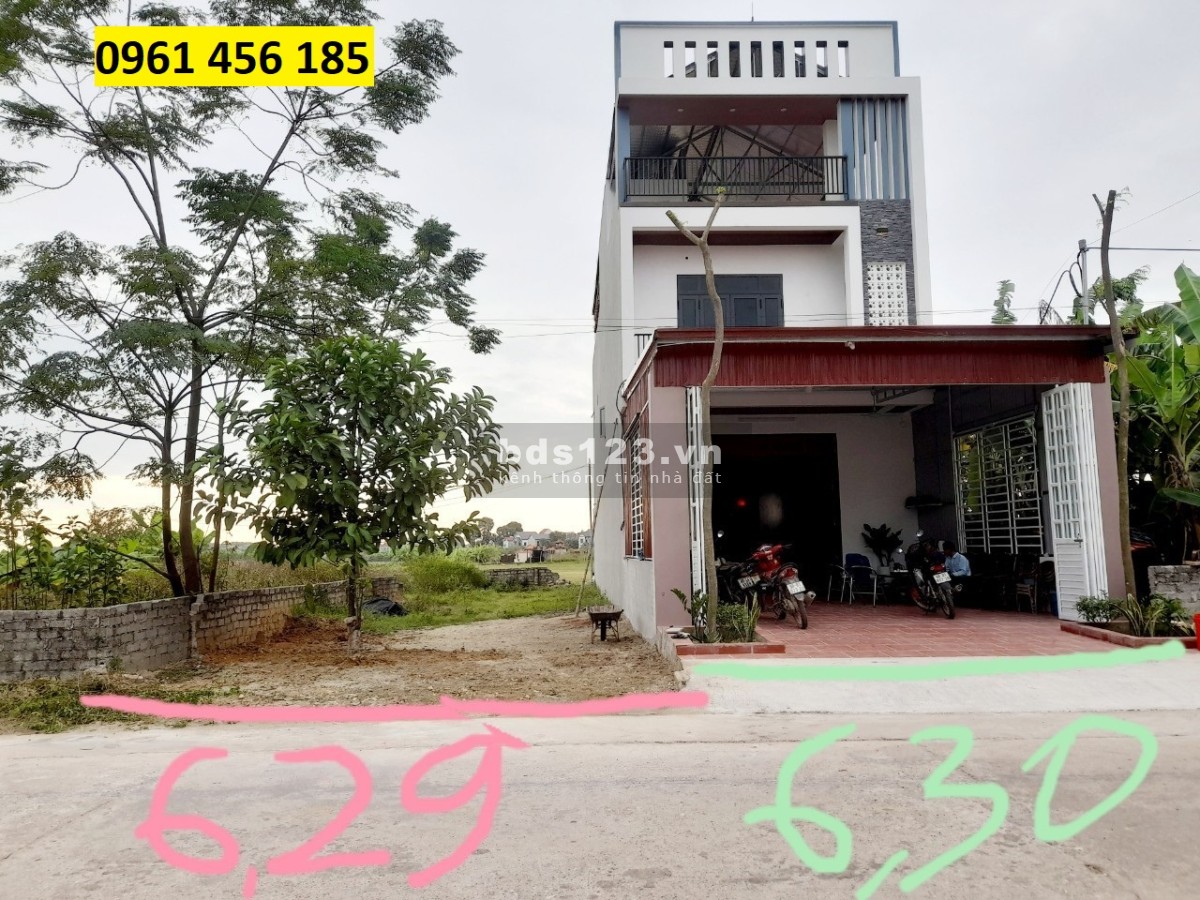 Bán đất trục Thôn Thường Thắng, Hiệp Hoà, Bắc Giang 142m2, Kinh doanh, mặt tiền 6.3m