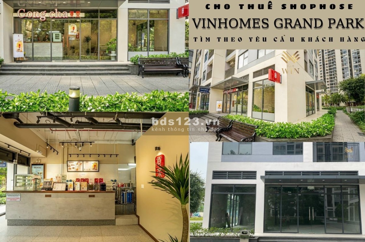 Cập nhật giỏ hàng cho thuê shophouse Vinhomes Grand Park ngày 03/04/2024 - LH: 0919 070 899