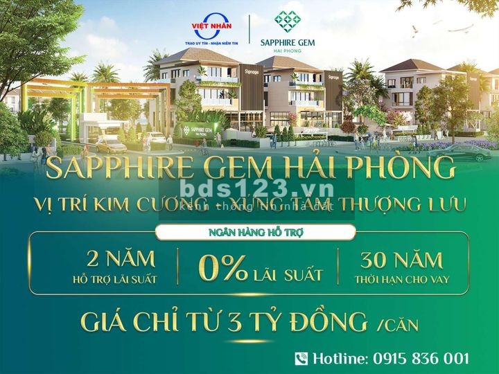 Sapphire Gem Hỉa Phòng GĐ2 nhận nhà chỉ với 3 tỷ. Sổ hồng lâu