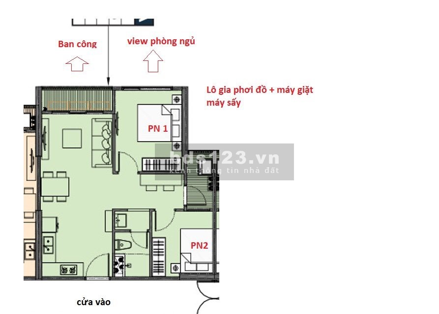 Chính chủ bán 2PN 54m2 - Vinhomes Smart City Tây Mỗ