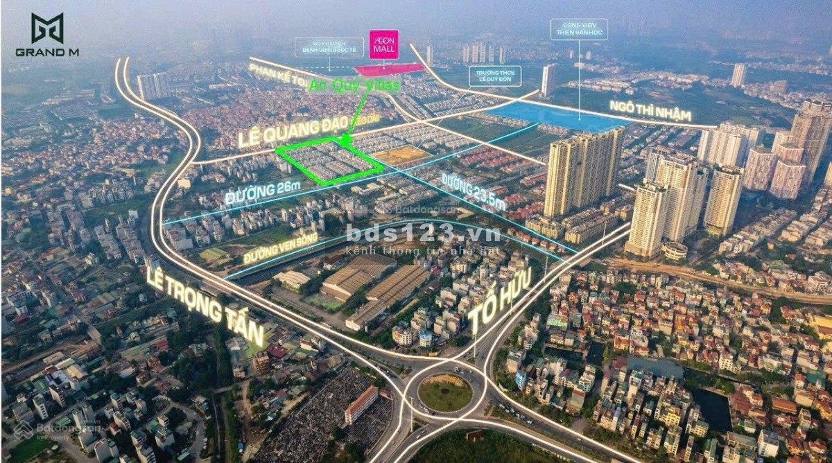 Biệt thự An Quý mặt Lê Quang Đạo kéo dài - Đã xây và có sổ đỏ luôn, chiết khấu ~3tỷ, HTLS 0%