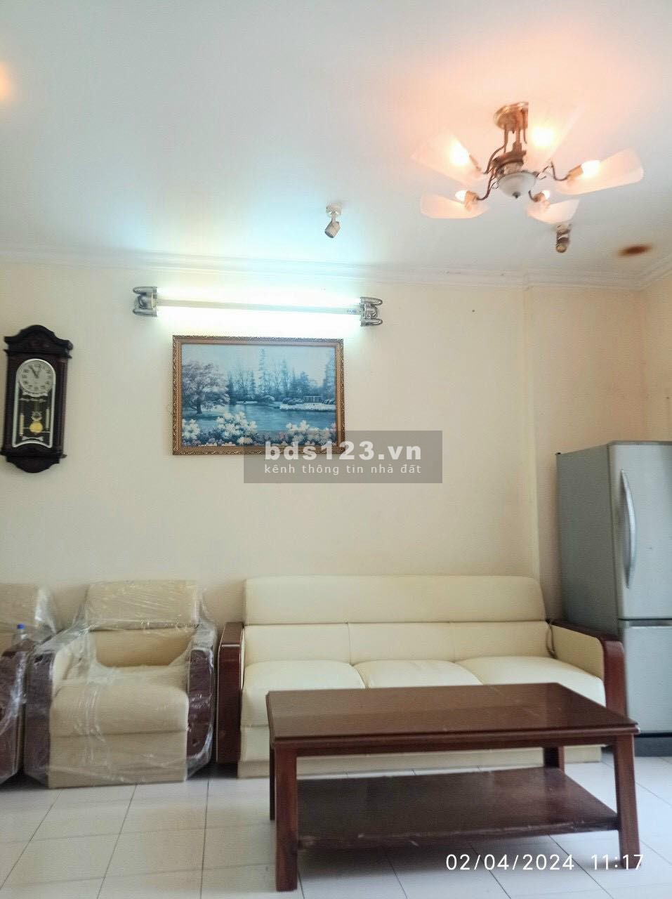 Cần cho thuê gấp căn hộ Phúc Thịnh Quận 5, Dt : 76 m2, 2PN, Giá : 10 tr/th,