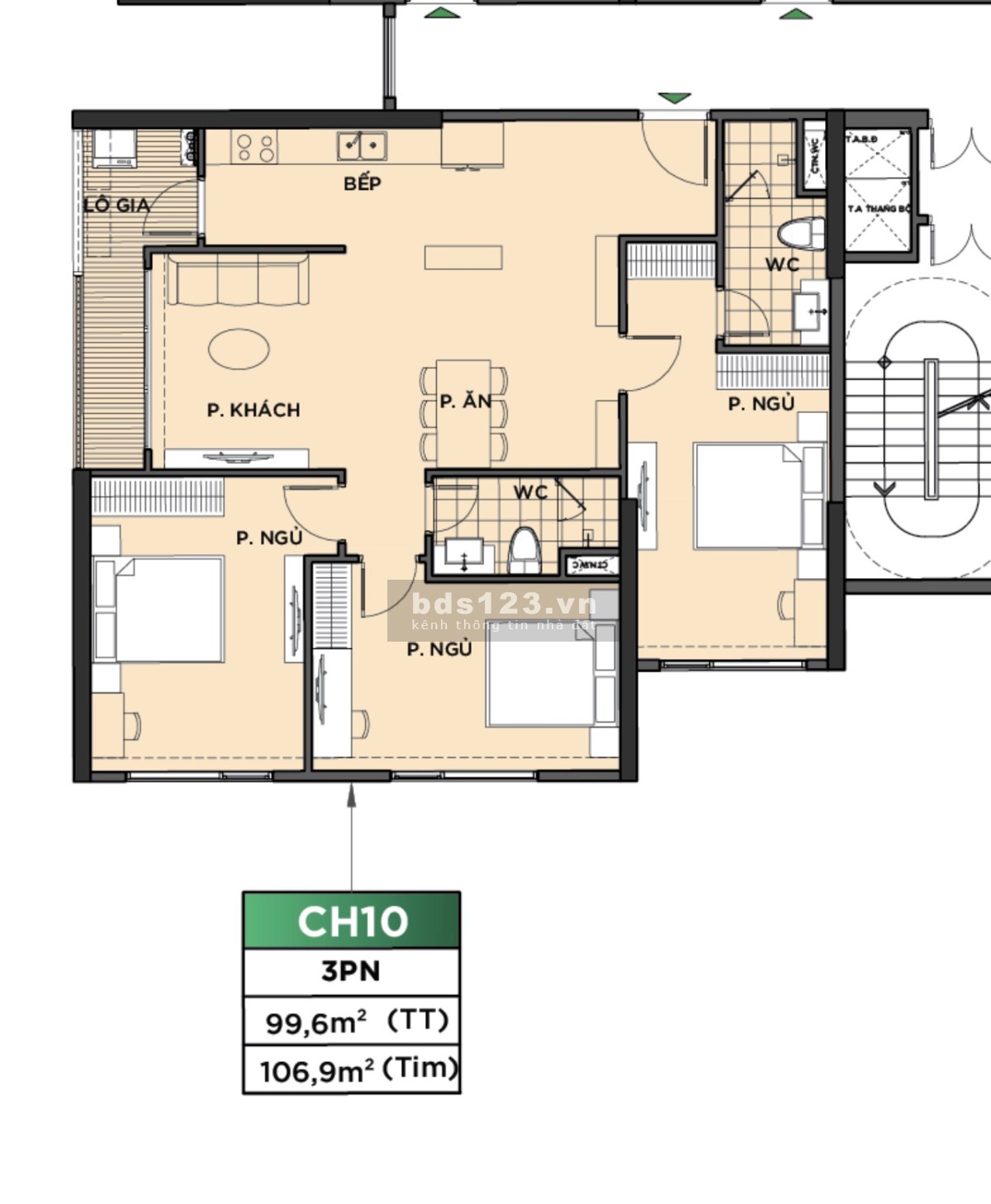 Cần bán gấp 3PN tòa P3 diện tích 100m2 giá 4,650 tỷ bao thuế phí - Pavilion Vinhomes Ocean Park