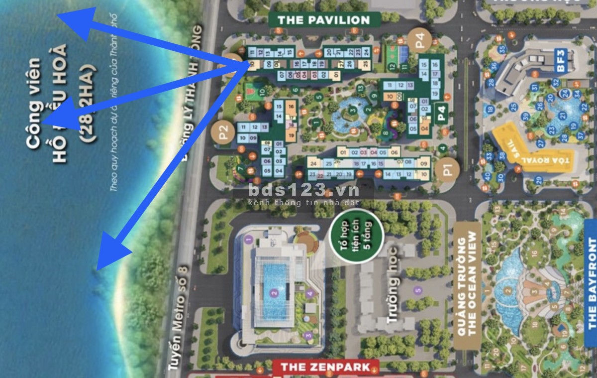 Cần bán gấp 3PN tòa P3 diện tích 100m2 giá 4,650 tỷ bao thuế phí - Pavilion Vinhomes Ocean Park