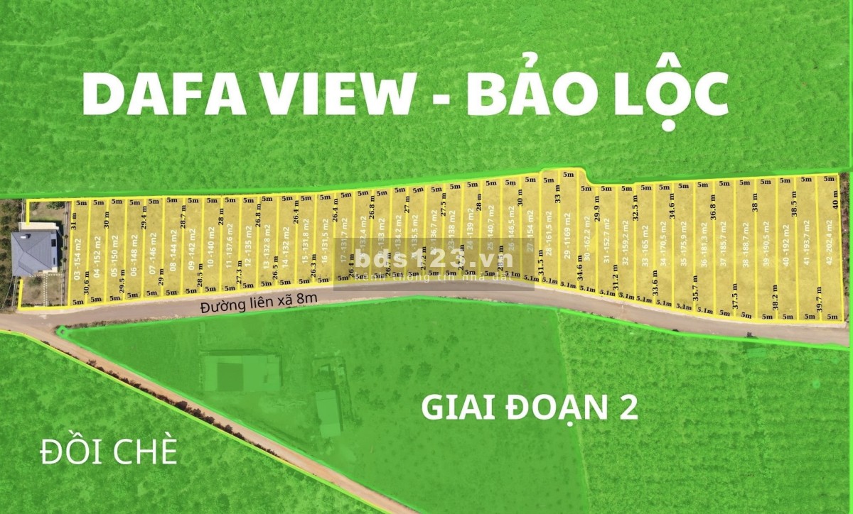 Đất nền nghĩ dưỡng giá rẻ Dafa view Bảo Lộc - Giảm giá chấn động 50%