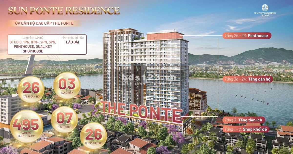 ️Chính thức nhận booking dự an Sun Ponte Residence - VIP nhật Đà Nẵng ️50 triệu/ booking