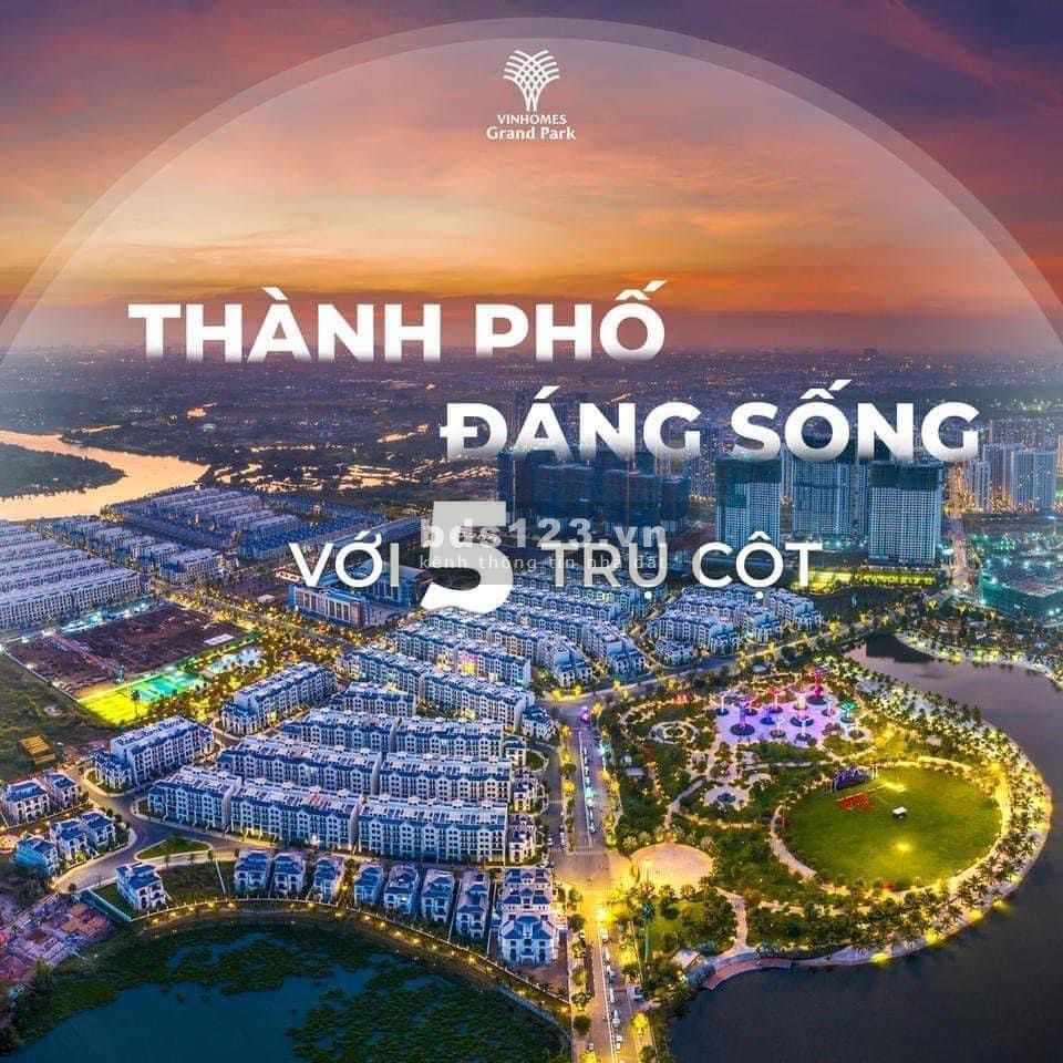 Bán căn nhà phố hoàn thiện 84m2 - 14,5 tỷ Vinhomes Grand Park
