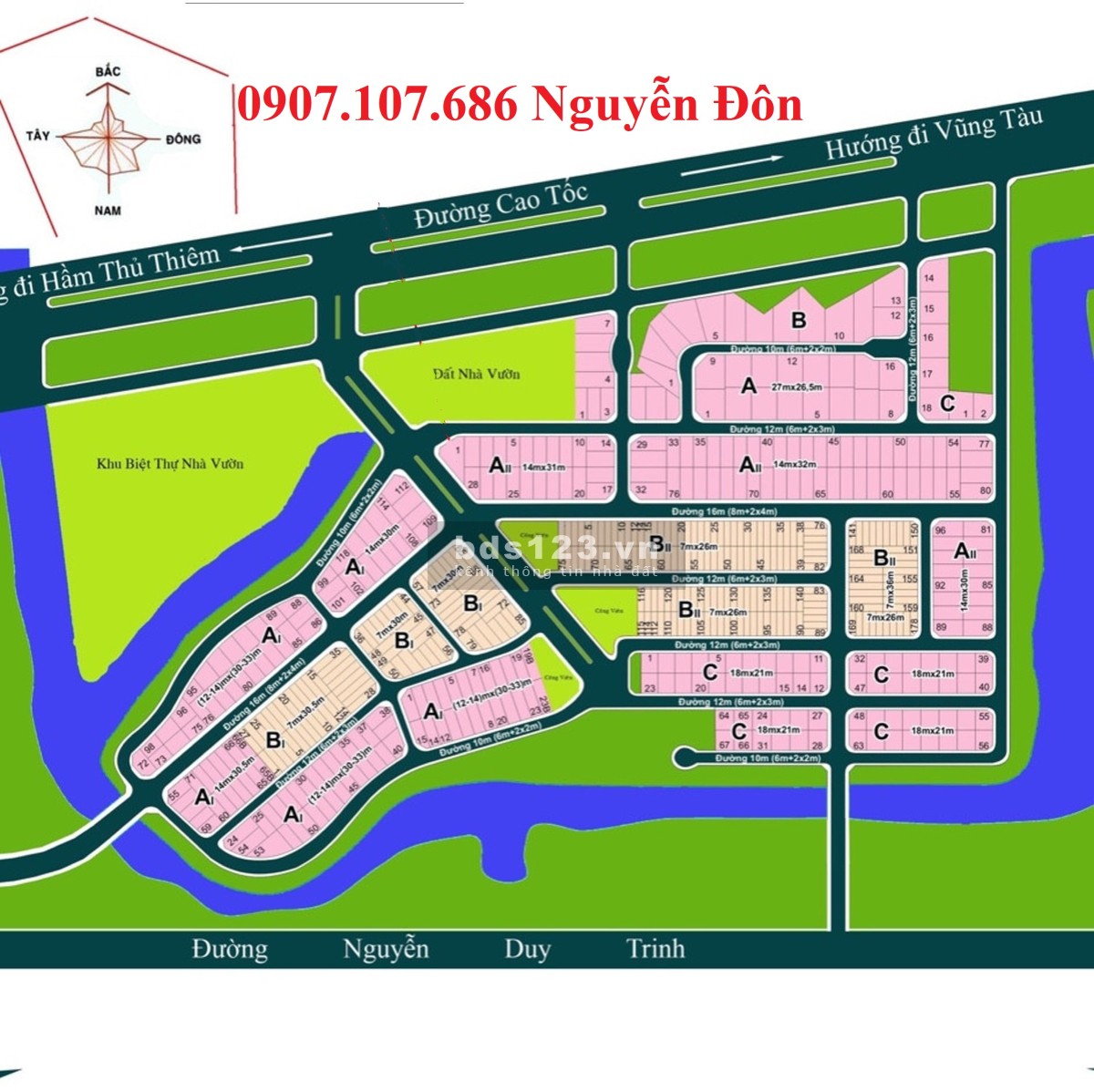 Chuyên môi giới đất nền dự án khu dân cư Đại Học Bách Khoa đường Đỗ Xuân Hợp phường Phú Hữu Quận 9