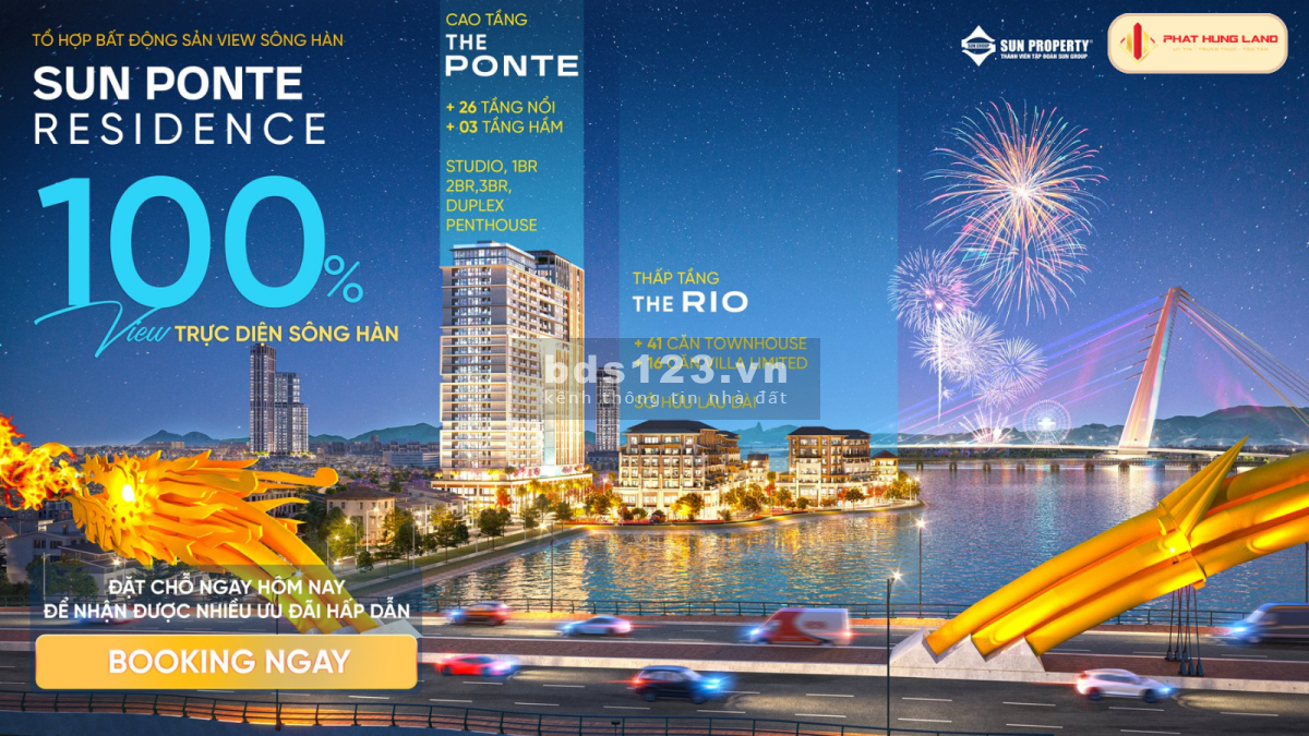 Mở bán dự án căn hộ Sun Ponte Residence Đà Nẵng với nhiều ưu đãi hấp dẫn