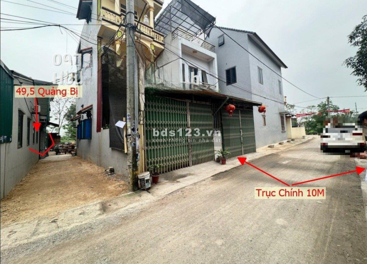 Bán lô đất full thổ cư 49.5m2, mặt tiền 4.5m, tại Quảng Bị, Chương Mỹ, Hà Nội.
