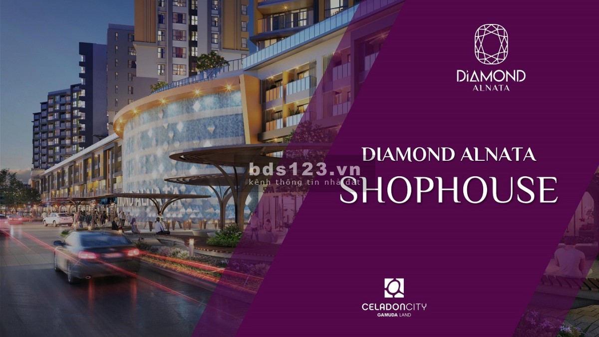 Shophouse Celadon Tân Phú 200 - 700m2, 1 trệt + 1 lửng, mặt tiền 62m, sẵn HĐ thuê lợi nhuận 5-7%/năm